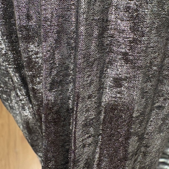 Lulu's Shimmering Silver Pleated Dress - Picture 4 of 14